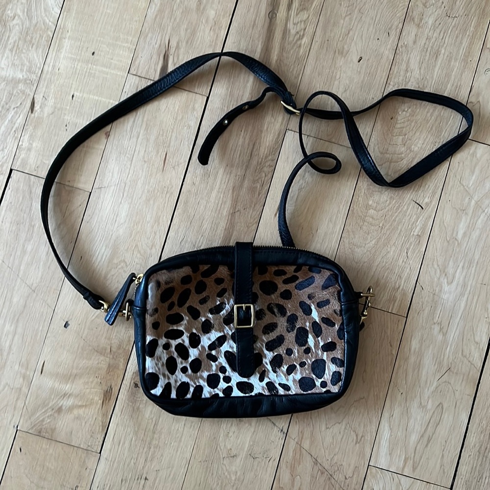 Clare V Pony Hair Crossbody Bag
